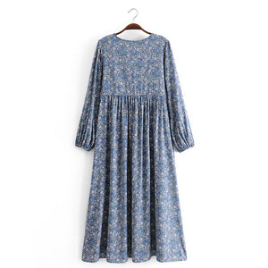 Maxi Dress, Boho Sundress,Floral Print