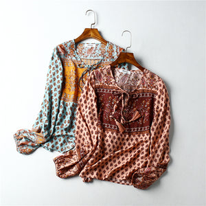 Boho Blouse, Vintage Blouse,Floral Print