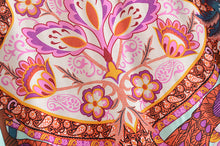 Load image into Gallery viewer, Green Peacock Floral  ,Bohemian Kaftan ,Boho Maxi Dress
