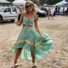 Load image into Gallery viewer, Boho Sets, Maxi Skirt and Tops, Wild Flower
