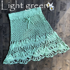 Solid hollow,Bohemian Mini skirts,Boho Skirts