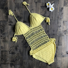 Load image into Gallery viewer, Solid Hollow,Bikini Swimsuit,Biquini Swim Beachwear
