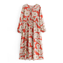 Load image into Gallery viewer, Maxi Dress, Boho Sundress,Floral print
