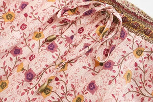 Boho Skirt, Mini Skirt, Wild Flower