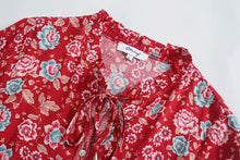 Load image into Gallery viewer, Ruffles Floral,Bohemian Midi Dress ,Boho Dress
