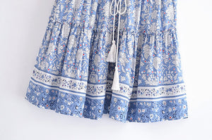 Floral Printed ,Boho Short Skirt ,Bohemian Mini Skirts