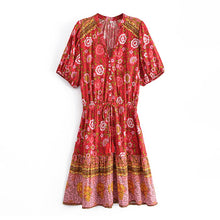 Load image into Gallery viewer, Floral Print,Bohemian Maxi Dress,Boho Sundress

