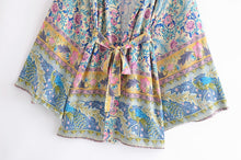 Load image into Gallery viewer, Floral print ,Bohemian Robe,Boho Kimono

