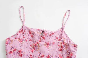 Pink floral print,Boho sundress,Boho maxi dress