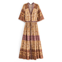 Load image into Gallery viewer, Floral Print , Bohemian Sundress,Boho Maxi Dress
