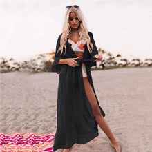 Load image into Gallery viewer, solid sashes, Bohemian dress , Boho maxi sundress
