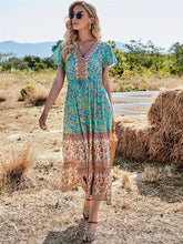 Load image into Gallery viewer, Boho Dress ,Floral Print ,Maxi Dress
