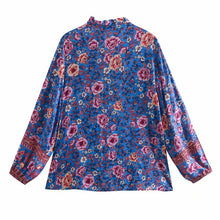 Load image into Gallery viewer, Boho Blouse, Vintage shirts,Floral print
