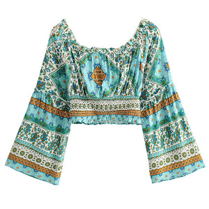 Boho Sets, Floral Print ,Pants and Tops Outfits