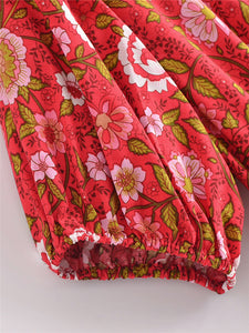 Floral Print,Bohemian Maxi Dress,Boho Sundress