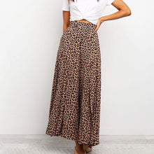 Load image into Gallery viewer, Leopard Print Bohemian Pants ,Wide Leg Boho Pants

