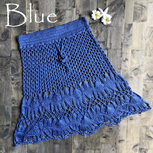 Solid hollow,Bohemian Mini skirts,Boho Skirts