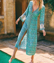 Load image into Gallery viewer, Maxi Dress, Boho Sundress,Floral print
