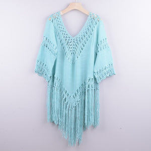 Hollow Out Tassel,Bohemian Blouse,Boho Shirts
