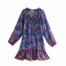Load image into Gallery viewer, Mini Dress, Boho Sundress,Floral print
