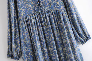 Maxi Dress, Boho Sundress,Floral Print