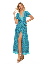 Load image into Gallery viewer, Floral Print ,Bohemian Maxi Dress,Boho Dress
