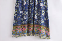 Load image into Gallery viewer, Floral Print,Bohemian Maxi Dress,Boho Sundress
