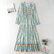 Load image into Gallery viewer, Floral Print,Bohemian Maxi Sundress,Boho Dress
