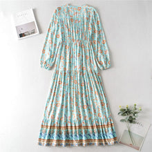 Load image into Gallery viewer, Floral Print,Bohemian Maxi Sundress,Boho Dress
