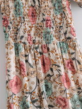 Load image into Gallery viewer, Floral print ,Boho midi dress, Boho sundress
