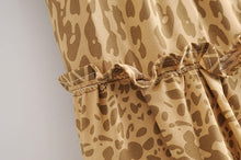 Load image into Gallery viewer, Boho Skirt,Bohemian Leopard Mini skirts,Tassel Short Skirt
