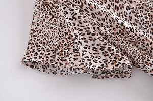 Leopard Print, Boho Dress ,Bohemian Wrap Dress