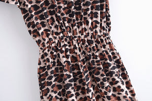Leopard Print,Boho Bodysuit,Bohemian Rompers