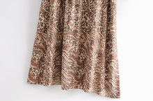 Load image into Gallery viewer, Maxi Dress, Boho Sundress,Leopard Print
