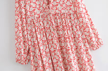 Load image into Gallery viewer, Maxi Dress, Boho Sundress,Floral Print
