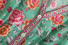 Load image into Gallery viewer, Floral Print V-neck,Boho Sundress,Boho Mini Dress
