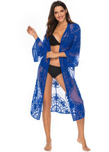 Load image into Gallery viewer, White hollow Out,Bohemian maxi dress, Boho kimono
