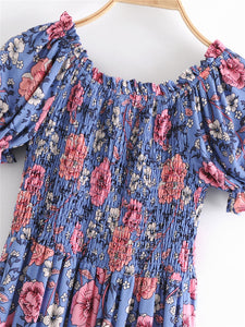 Floral print ,Boho midi dress, Boho sundress