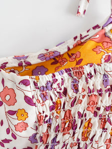 Pink Floral,Mini Skirts and Tops,Boho Sets