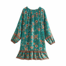 Load image into Gallery viewer, Mini Dress, Boho Sundress,Floral print
