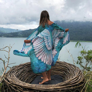 Floral print,Bohemian maxi dress,Boho kimono