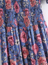 Load image into Gallery viewer, Floral print ,Boho midi dress, Boho sundress
