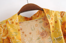 Load image into Gallery viewer, Floral Print, bohemian kimono,Boho Maxi robe
