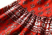 Load image into Gallery viewer, Boho Skirt, Mini Skirt, Wild Flower
