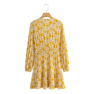 Mini Dress, Boho Sundress,Floral print