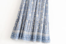 Load image into Gallery viewer, Boho Skirt, Maxi Skirt,  Porcelain Flower
