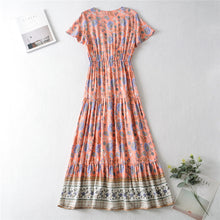 Load image into Gallery viewer, Maxi Dress, Boho Sundress,Floral print
