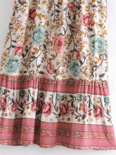 Load image into Gallery viewer, Floral print ,Boho midi dress, Boho sundress

