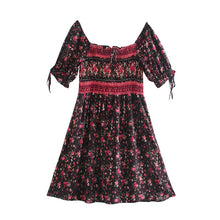 Load image into Gallery viewer, Mini Dress, Boho Sundress,Floral print

