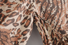 Load image into Gallery viewer, Maxi Dress, Boho Sundress,Leopard Print
